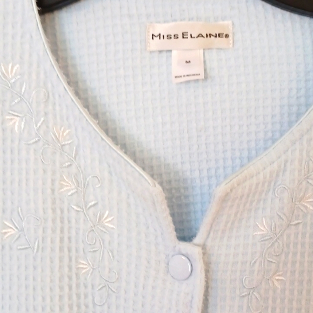 Miss Elaine Women's Bath Robe size Medium baby blue